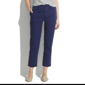 NWT Madewell Cropped Rivington Trousers Size 25